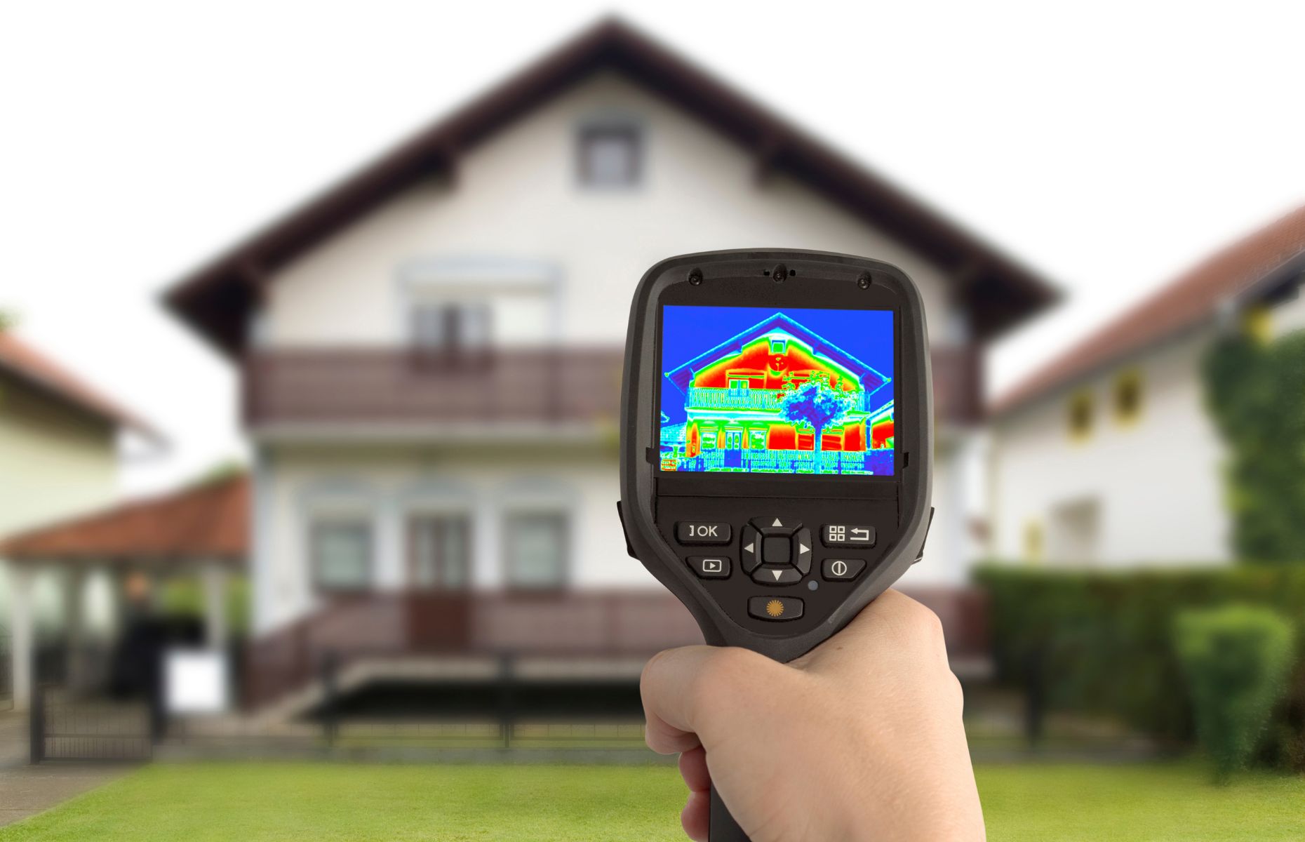 Termowizja budynków - Ocieplenia Celulozą Termowizja budynków