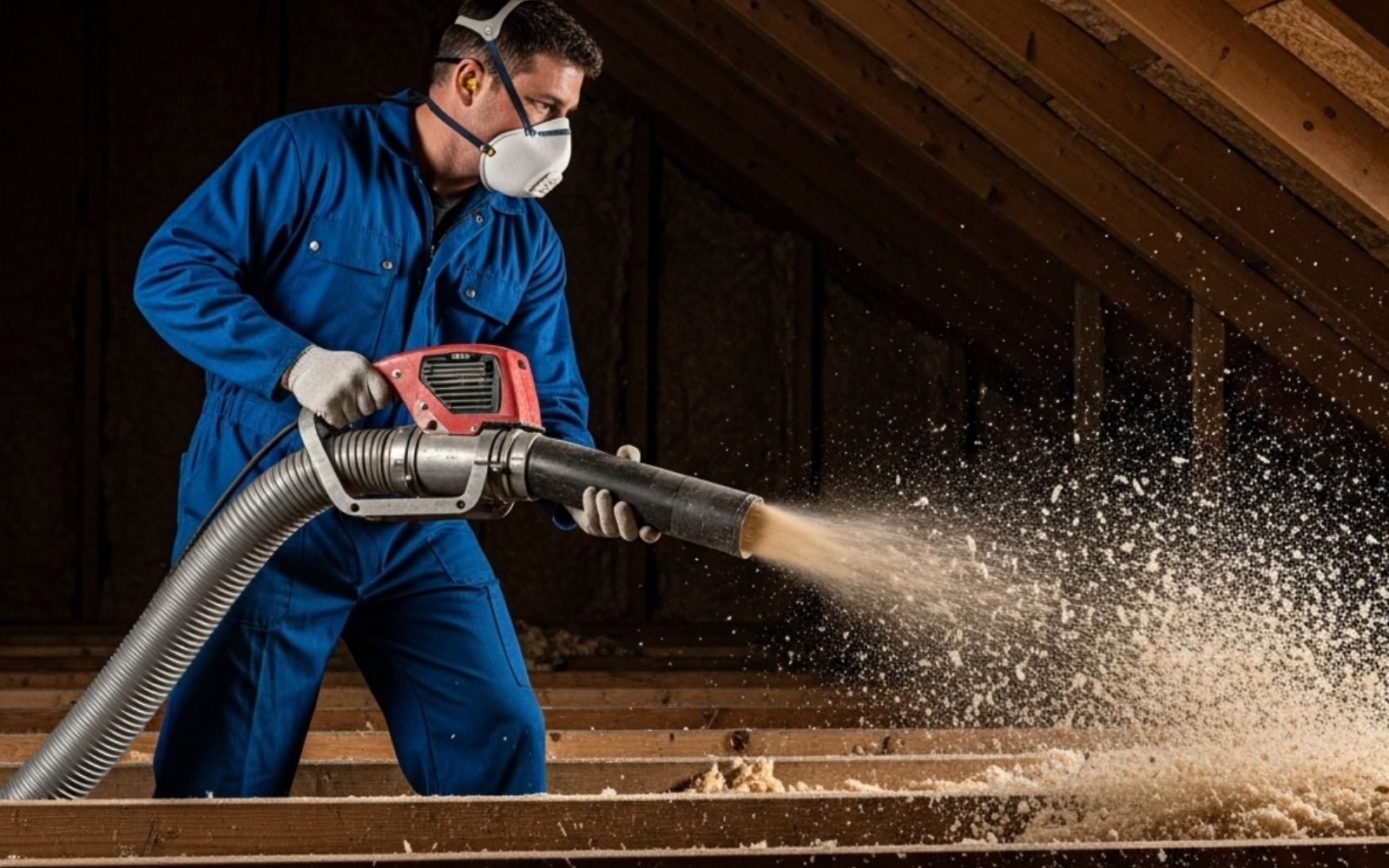 Ocieplanie trudno dostępnych miejsc celulozą