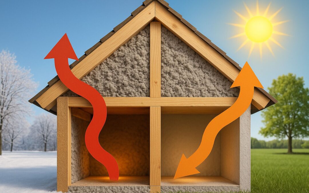 Jak działa izolacja termiczna zimą i latem? Sprawdź, jak celuloza reguluje temperaturę przez cały rok